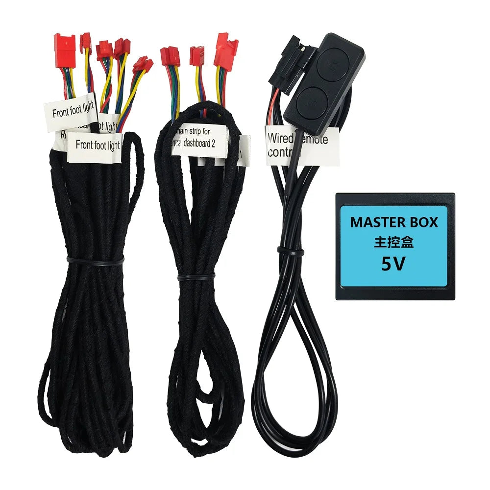 Universal Car Ambient Light Kit With Wireless APP Control 256 RGB Dream Color LED Neon Footlight Accessories