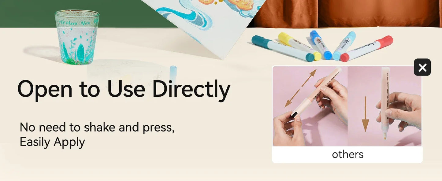 Arrtx 90 Colors Paint Markers Brush Tip for DIY Crafts