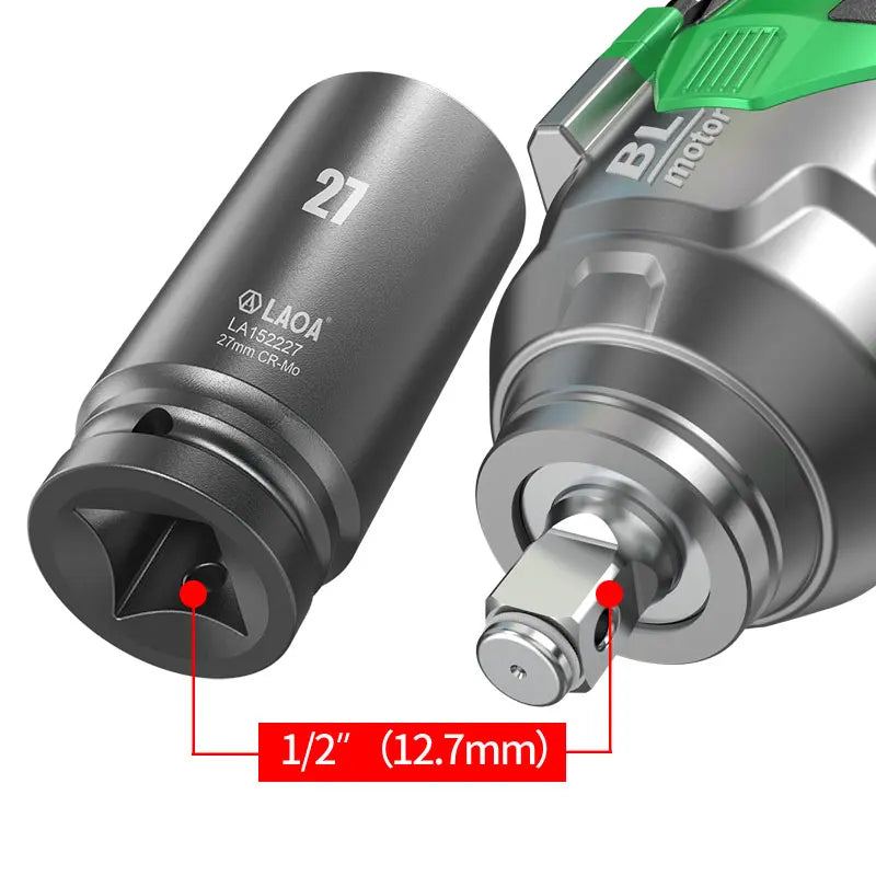 LAOA 17-32mm Hex Socket Wrench 1/2 Inch Head for Ratchet and Drill