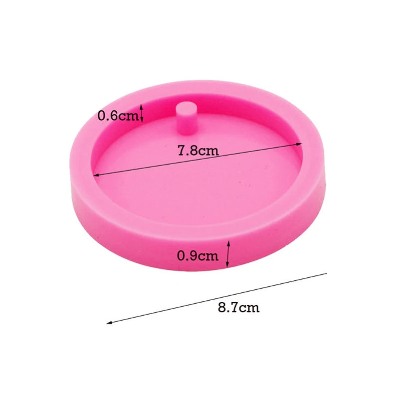 Dog Tag Bone Shaped Keychain Mold for DIY Resin Jewelry