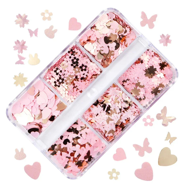 Holographic Glitter English Alphabet Flakes For DIY Resin