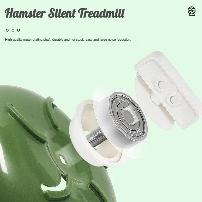 Hamster Running Wheel Silent Hamster Wheel Non-slip Can Be Hung in A Cage Running Wheel Sports and Play Toy Bracket Accessories