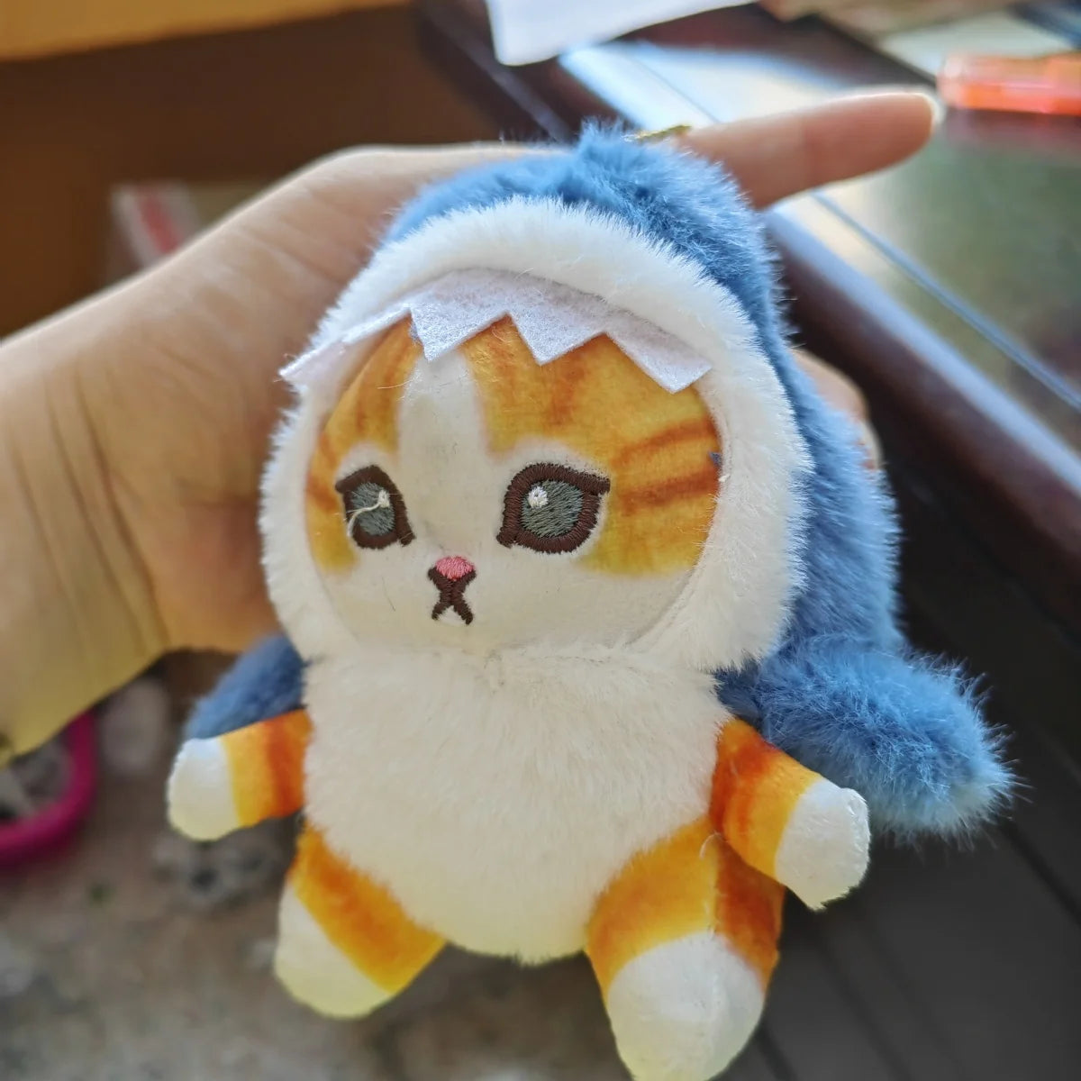 Strawberry Hat Capybara Plush Toy Keychain and Backpack Pendant