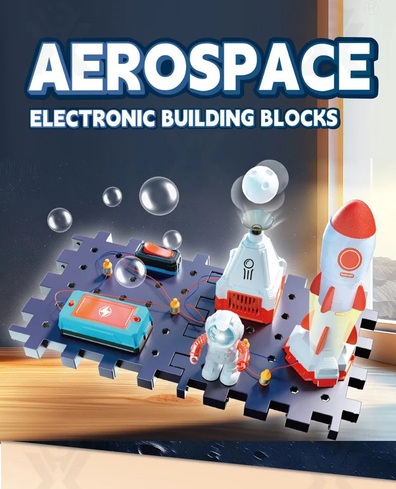 DIY Electronic Blocks Kit for Kids - Educational Science Toy for Ages 6 to 12 - Circuit Building Exploration Set