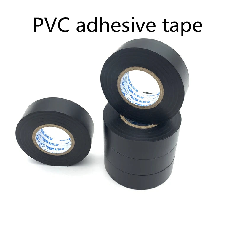 1pc 19MMX30M Black Electrical Tape Waterproof High Viscosity PVC Insulation for Automotive and Household Use