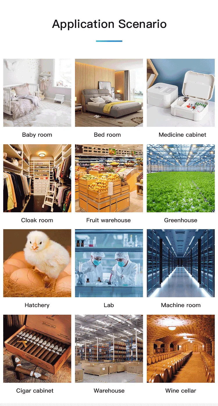 Sensor de temperatura y humedad inalámbrico Tuya Smart MINI con pantalla LCD, termómetro e higrómetro, aplicación remota para hogares inteligentes