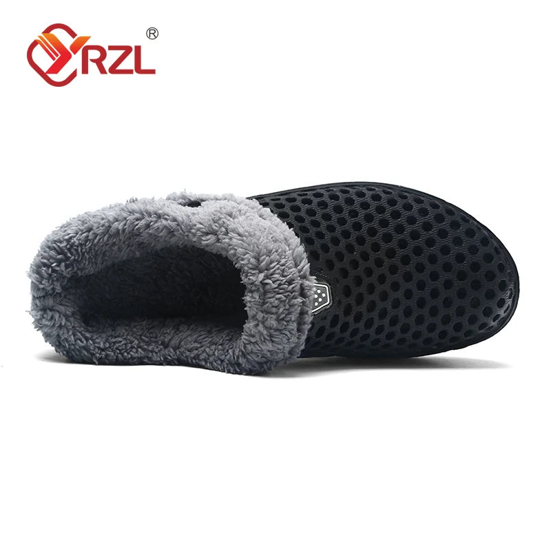 YRZL Winter Slippers Men Women Indoor Warm Non Slip Clogs