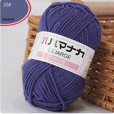 DIY Baby Milk Soft Cotton Knitting Yarn for Sweaters