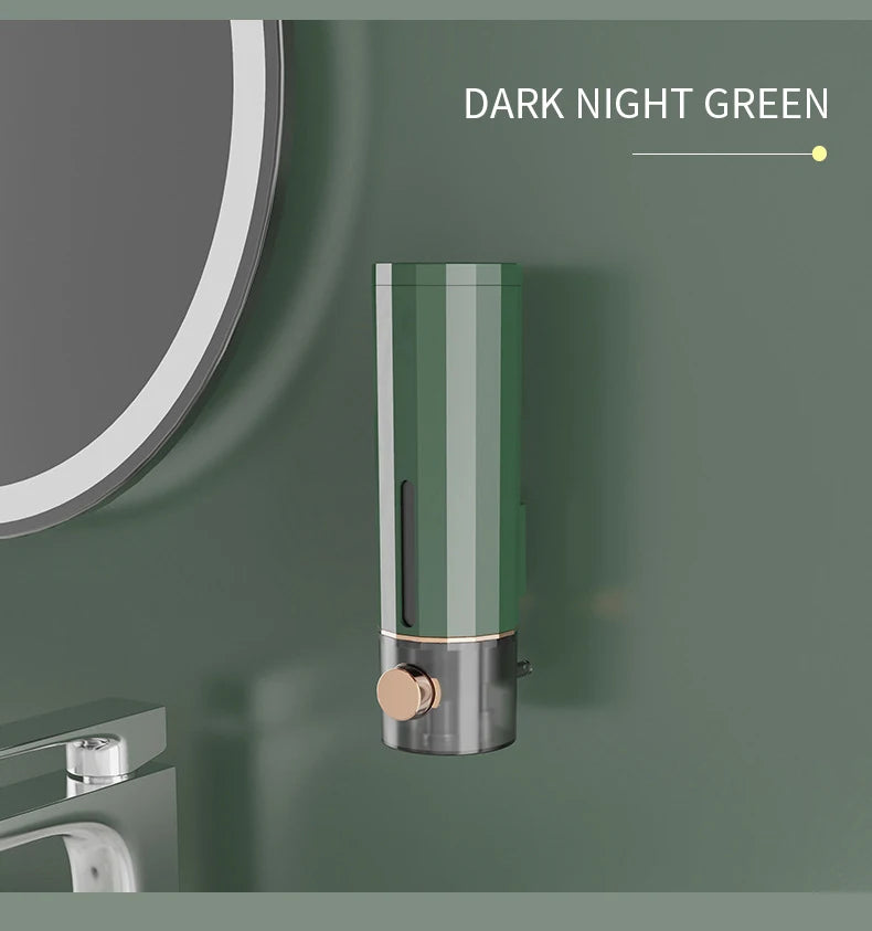 Manual Wall Mounted Soap Dispenser for Bathroom and Hotel Use - Versatile Hand Soap and Shower Gel Dispenser