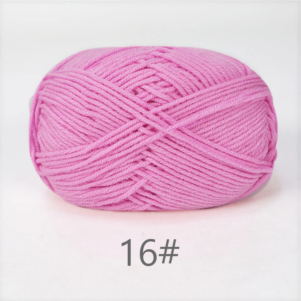 A1-1 50g Set Soft Milk Cotton Yarn for Knitting and Crochet