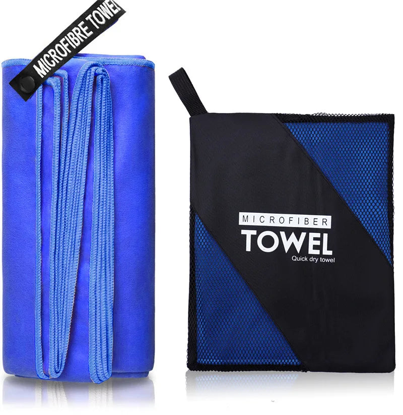 Quick-Dry Sports Towels β 40x80 / 80x160cm Lightweight Microfiber Towels for Gym, Beach, Swimming & Camping