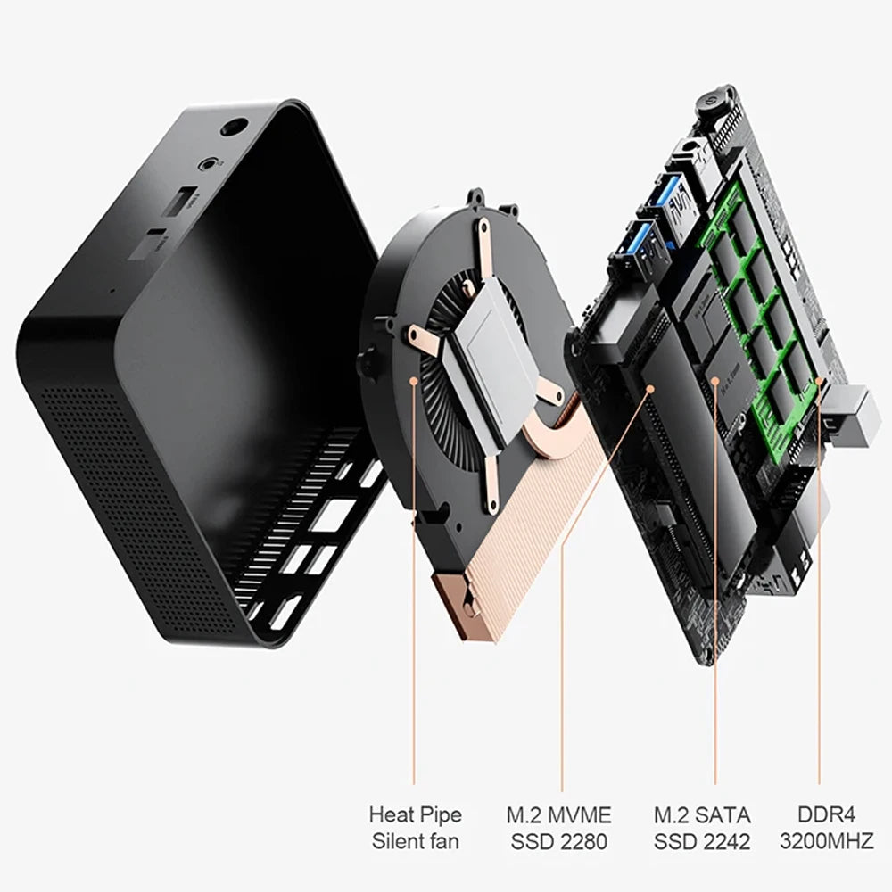 Chatreey T9 Mini PC Intel Alder Lake N100 4K 60Hz Dual SSD