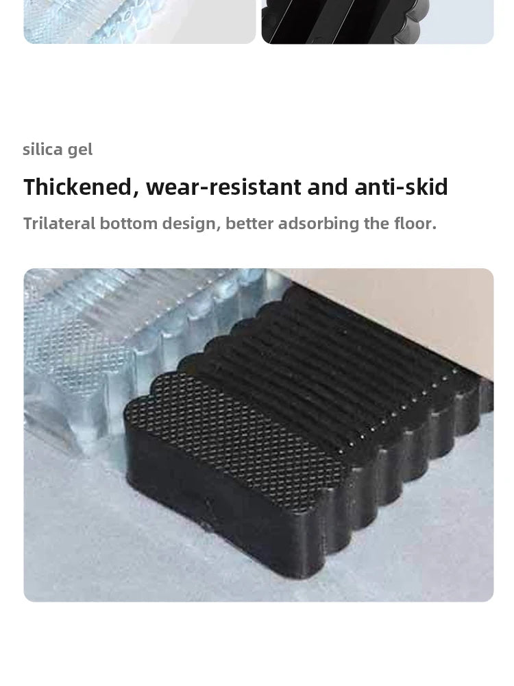 Tope de puerta de silicona con cuña, tope de seguridad, reutilizable, amortiguador, para el hogar y la oficina, tope de puerta manual anticolisión