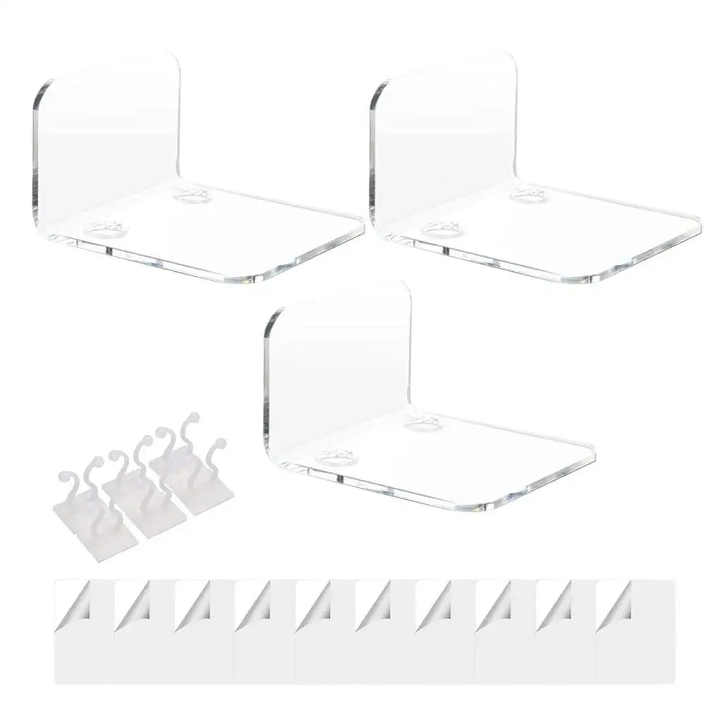 Wall Mounted Storage Holders Vinyl Acrylic Display Shelf Rack