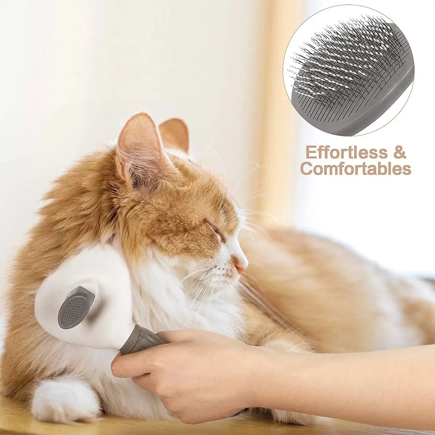 Self Cleaning Pet Dog Brush Cat Comb Grooming Tool