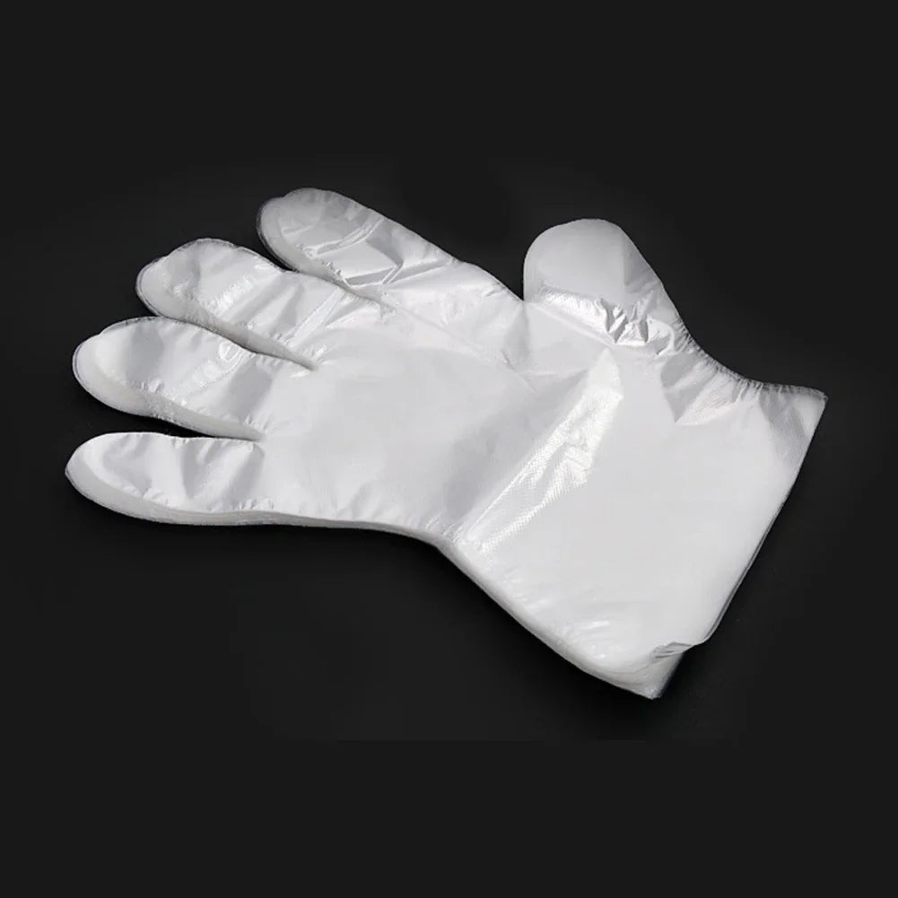 3000 Count Disposable Transparent Plastic Gloves for Kitchen and Bathroom Cleaning Durable Ambidextrous Gloves for DIY Cooking