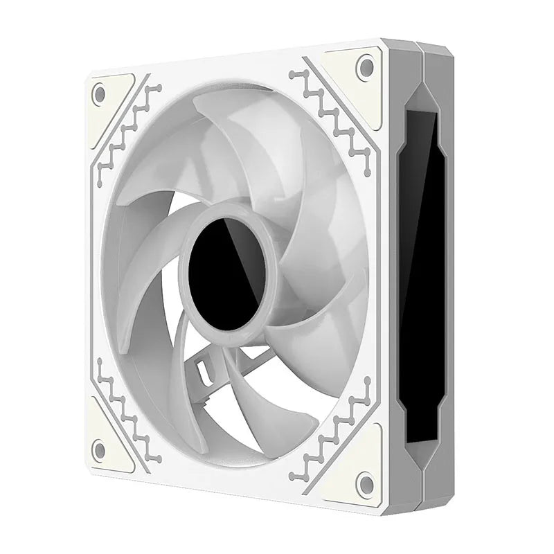 Ventilador para caja de PC TEUCER Prism12025 de 120 mm, 5 V, 3 pines, ARGB, efecto de luz de espejo cíclico, PWM, 800 a 2000 RPM, juego de 3 piezas