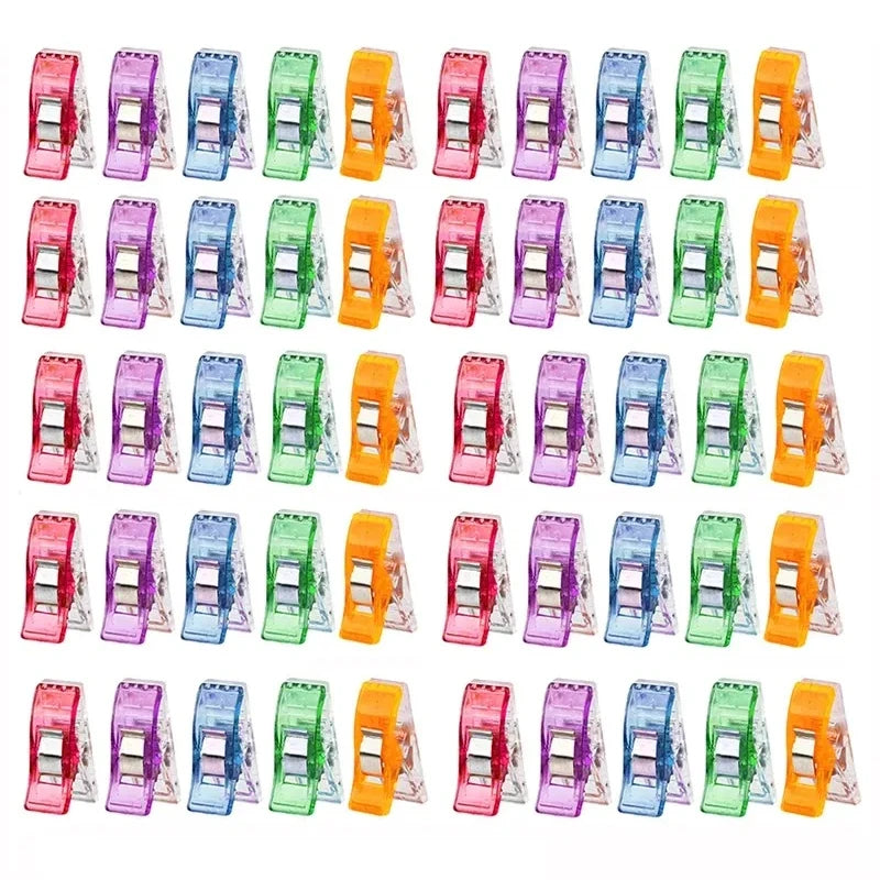 Sewing Clips Colorful Multipurpose Plastic Craft Binding Clips