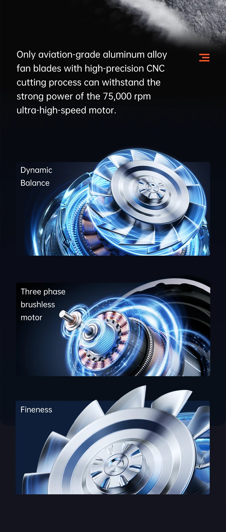 Turbo Handheld Fan – 100-Speed, 9000mAh Battery, LED Display for Outdoor Cooling