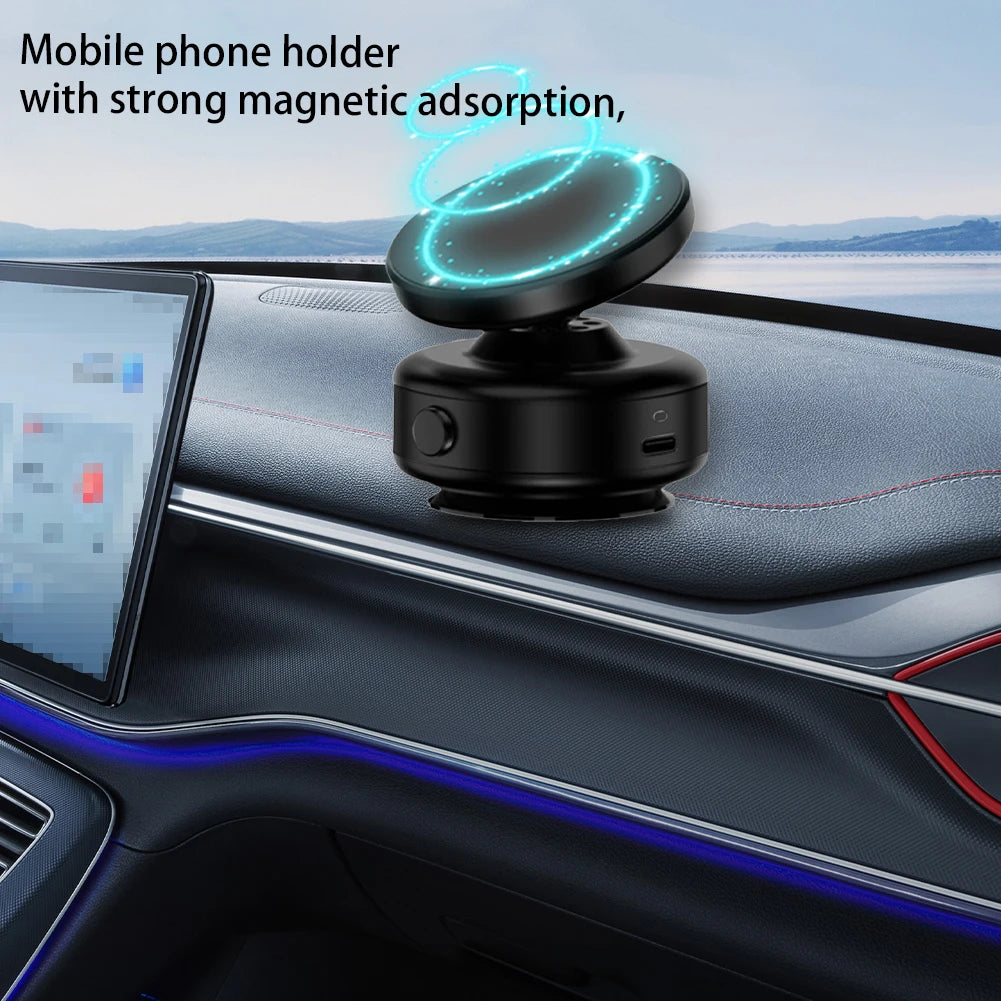 Magnetic Phone Holder Universal Vacuum Adsorption Bracket 360 Rotatable Phone Mount for iPhone Samsung Xiaomi