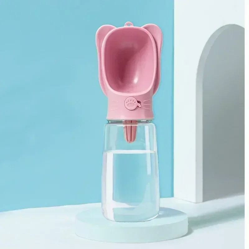 Portable Pet Hydration Bottle with Detachable Bowl 2-in-1 Food and Water Solution for Dogs and Cats Ideal for Outdoor Adventures