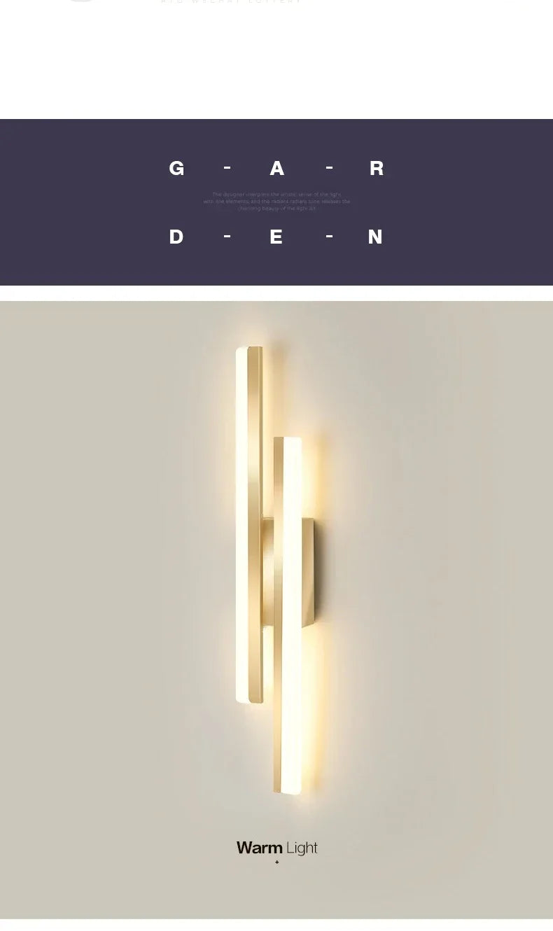 Modern LED Acrylic Wall Light Sconce for Bedroom and Hallway Decor