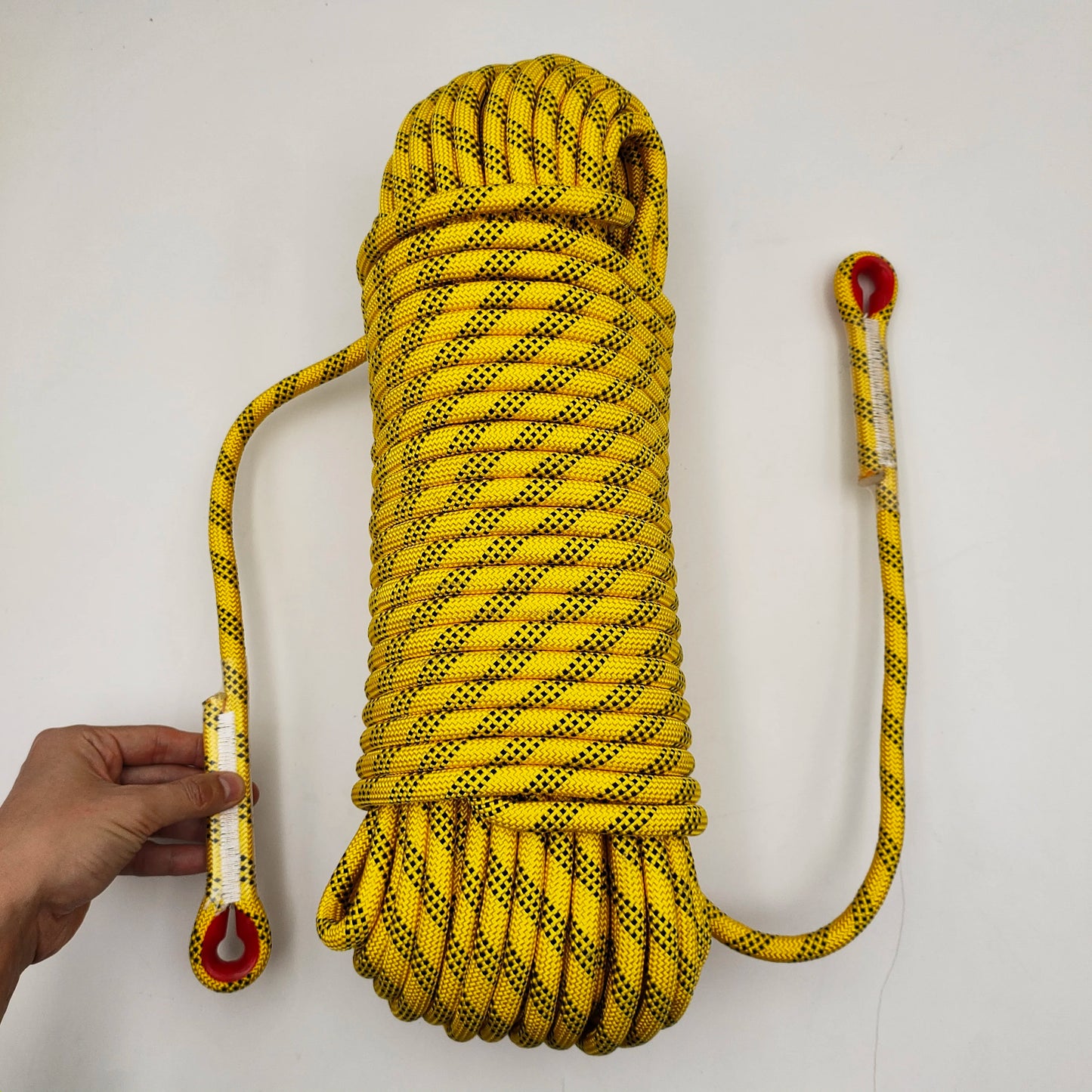 12mm 50m Outdoor Climbing Rope Static Rescue Rope for Mountaineering and Emergency Survival Gear