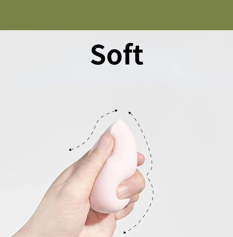4pc/8pc Soft Makeup Sponge Set for Dry Wet Dual Use Beauty Tool