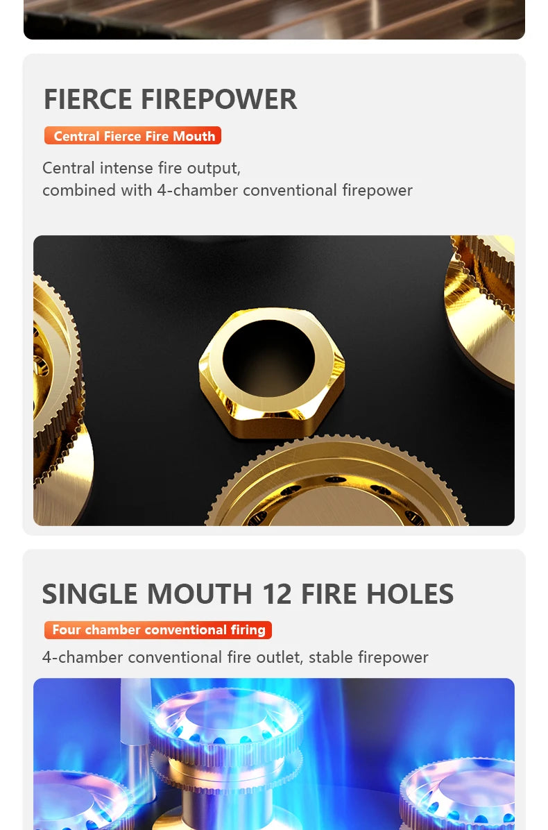 BISINNA Camping Gas Stove 5800W Portable Burner for Outdoor Trekking