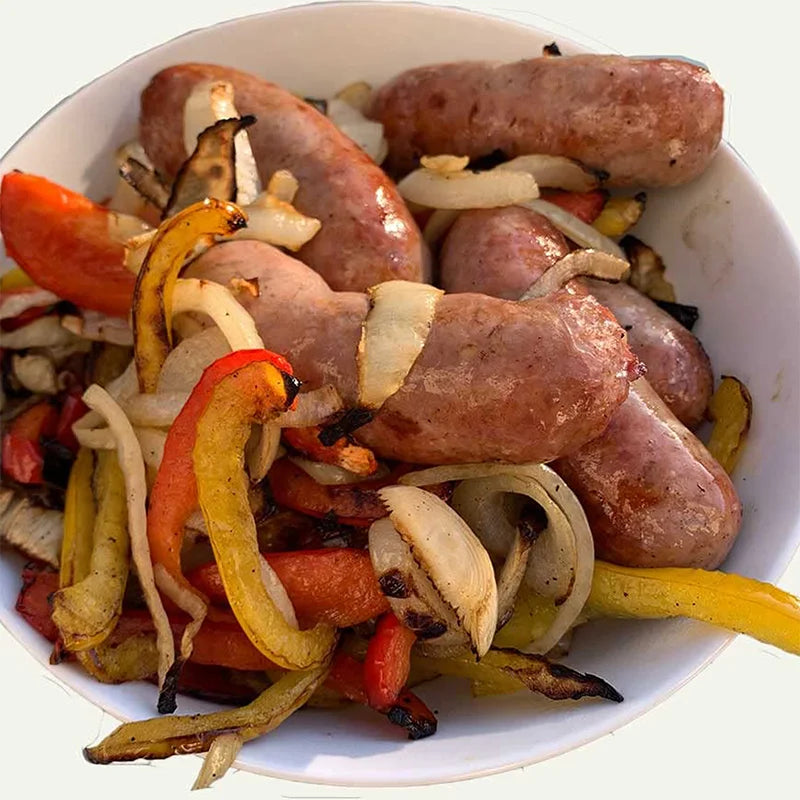 Rolling BBQ Basket – Stainless Steel Grilling Mesh Rack for Vegetables, Fish & Meat, Ideal for Camping BBQs