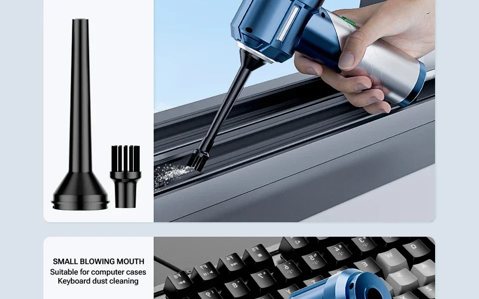 Cordless Mini Handheld Car Vacuum Cleaner with Strong Suction for Effortless Cleaning