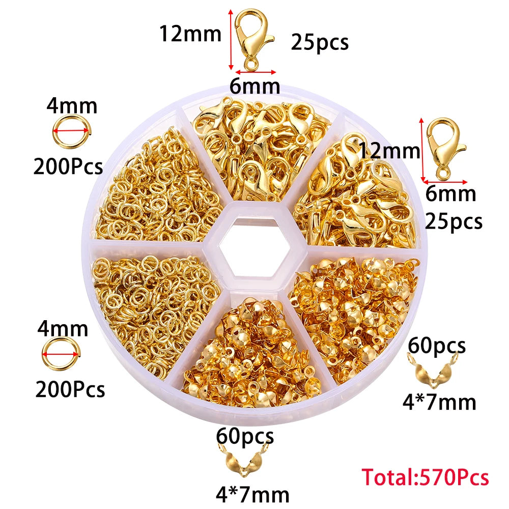 Alloy Accessories Jewelry Findings Set for DIY Jewelry Making