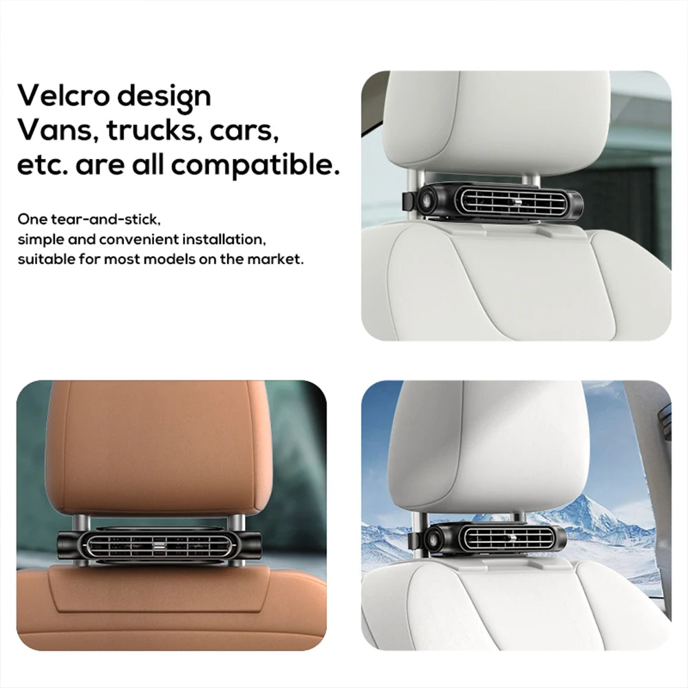 CF03 Innovative Car Seat Fan Strong Wind Low Noise 3 Speeds