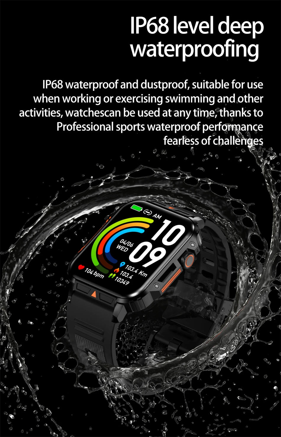 Military Outdoor GPS Sports Smart Watch Men 1.95 Inch Bluetooth Call Heart Rate Blood Oxygen for Android IOS