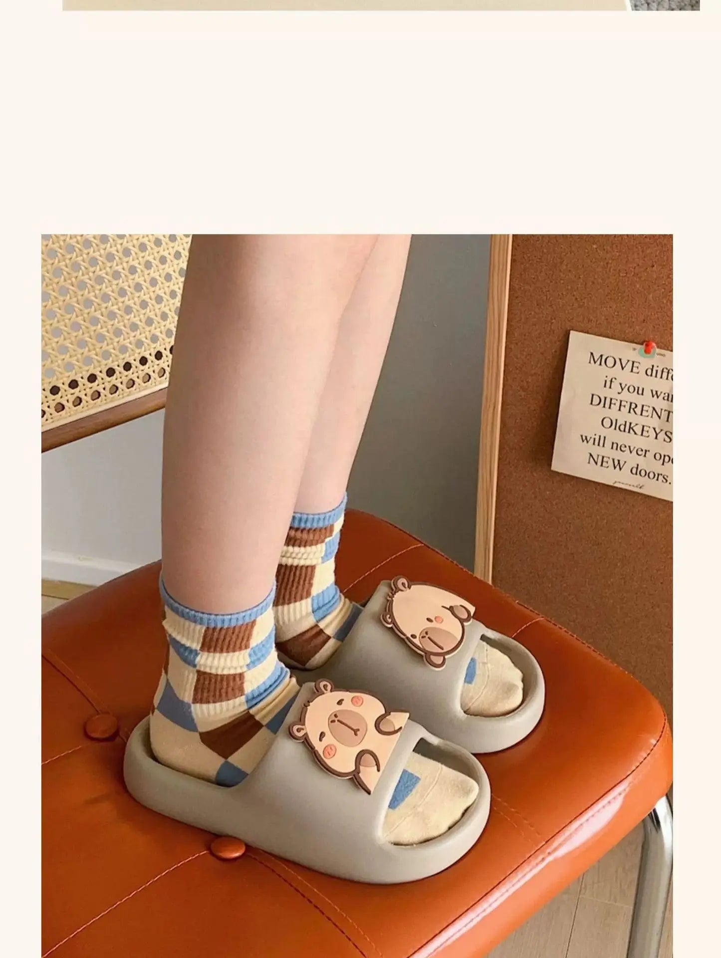 Home Slipper Women Capybara Cute Cloud Sandals Flip Flops