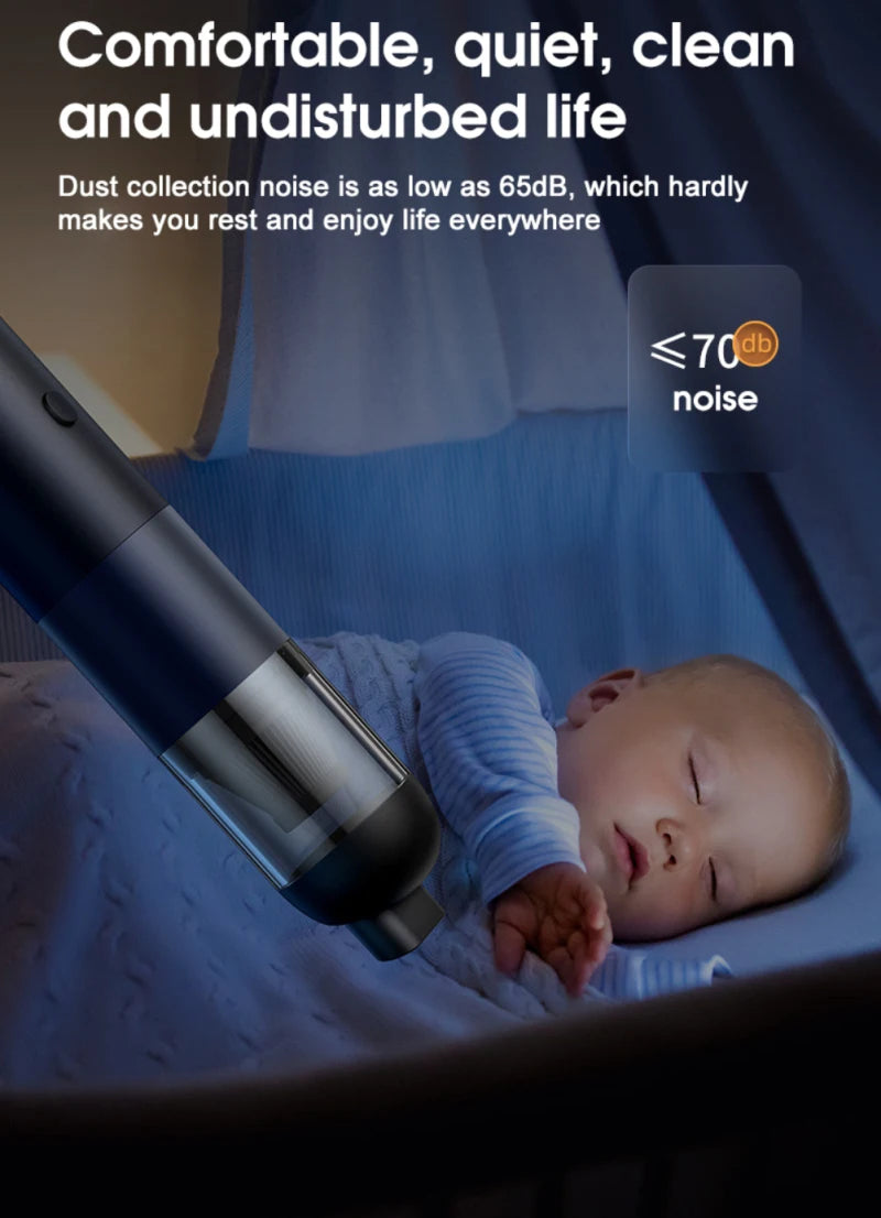 New Car Vacuum Cleaner Portable Mini Handheld 20000PA Dust Catcher