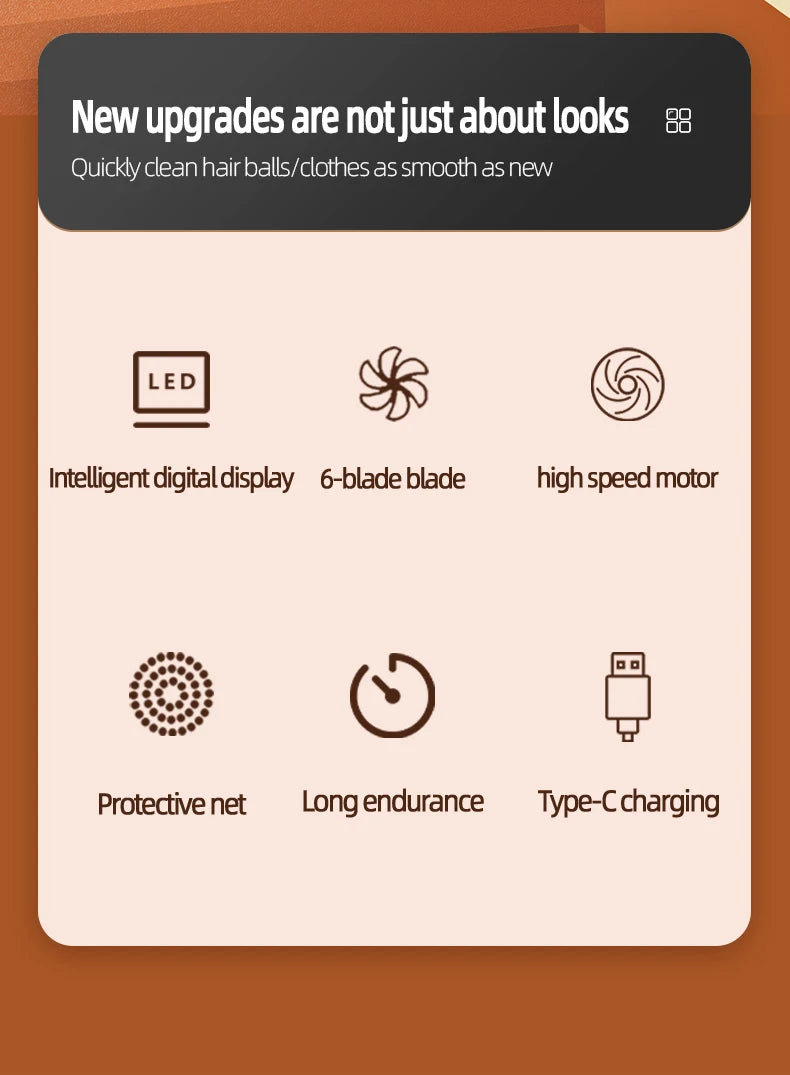 Lint Remover USB Charging Electric Pellet Machine High-Speed Portable Clothes Lint Trimmer