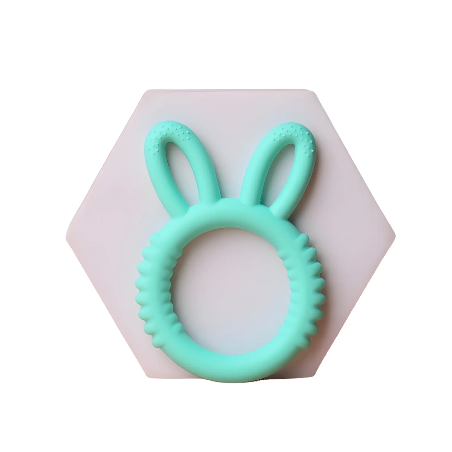 Baby Silicone Teether Bunny Safe Pacifier for Happy Teething