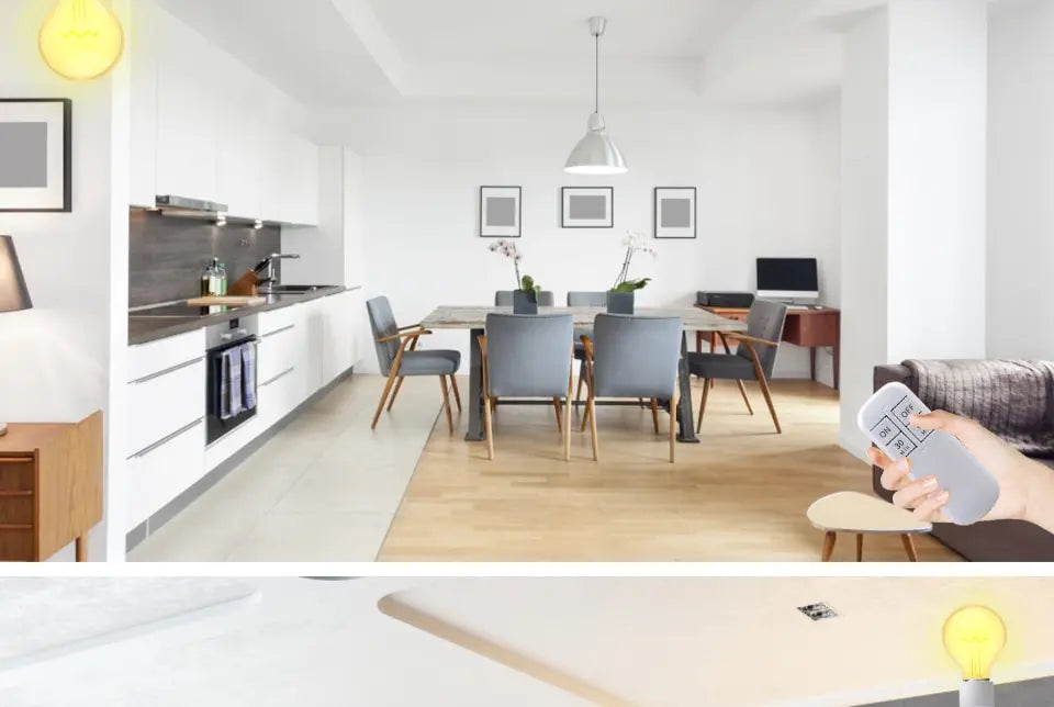 Smart Timer Switch Wireless Remote Control E27 Lamp Holder 15m Range 110V 220V