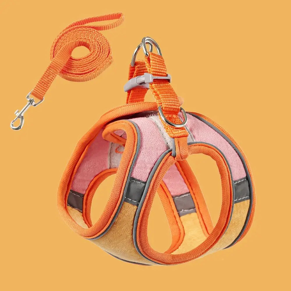 Anti-leak For Cat Puppy,Rabbit Soft Vest Harness Dog Leash Adjustable Cat Collar Cat Accessories Cat Harness Pets Vest