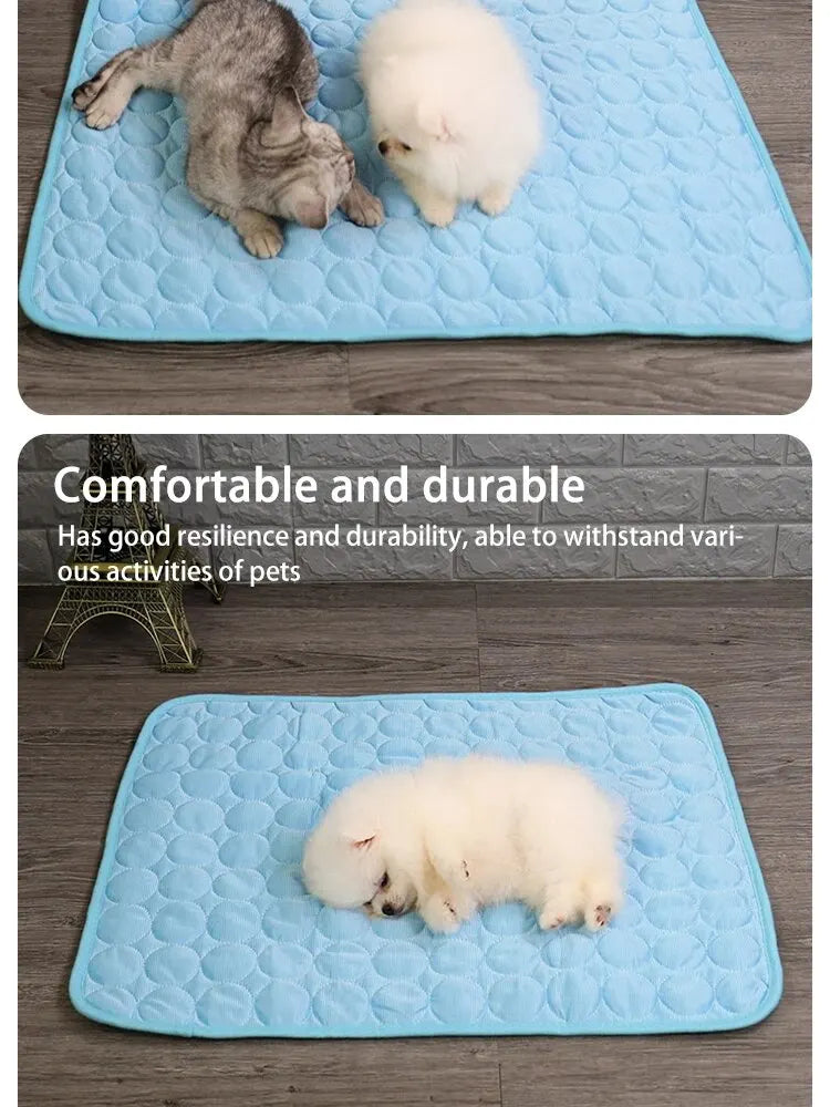Pet Ice Mats Summer Cooling Sleeping Pad for Small Dogs and Cats