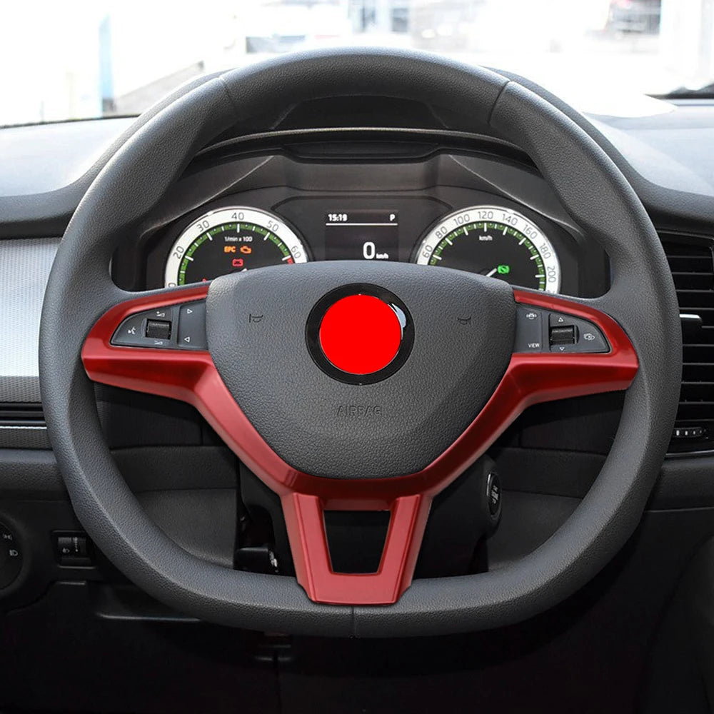 Car Steering Wheel Braid Cover 100% Fit for Skoda Models