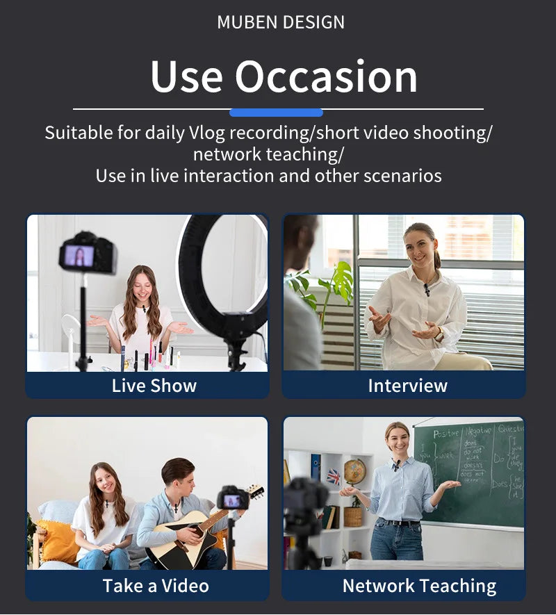 Basix Mini Lavalier Microphone Portable Wireless for iPhone Android