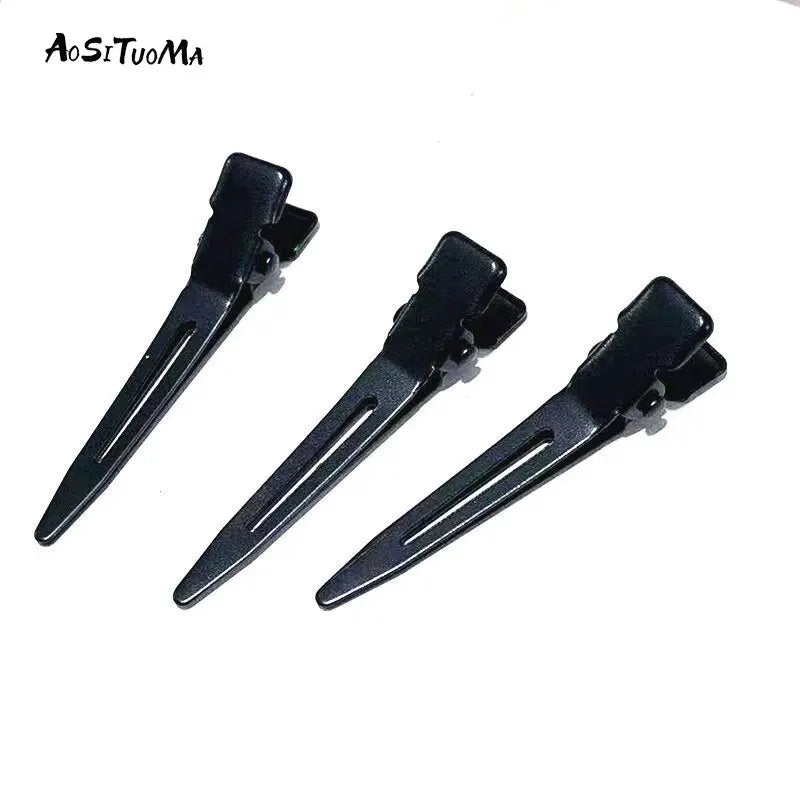 10PCS Black Duckbill Hair Clips Nonslip Alligator Styling Tools
