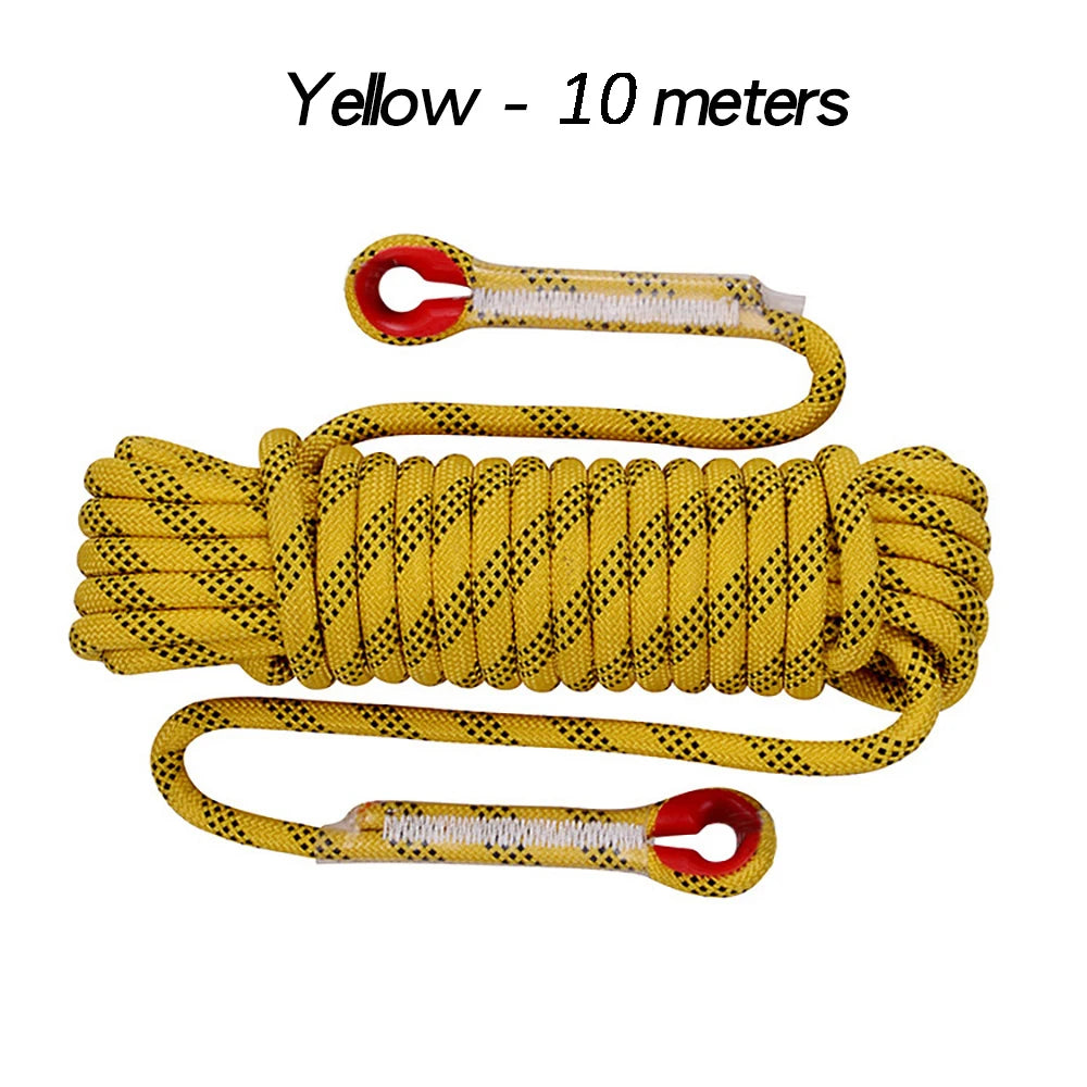 12mm 50m Outdoor Climbing Rope Static Rescue Rope for Mountaineering and Emergency Survival Gear
