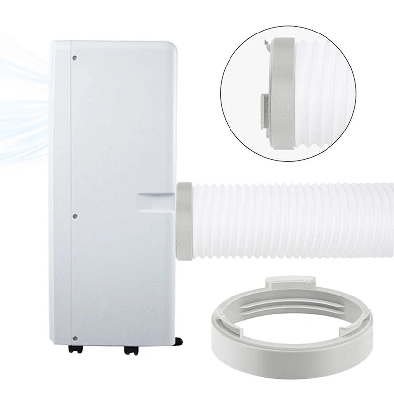 Conector de tubo de interfaz de conducto de escape de cuerpo de aire acondicionado de repuesto portátil de 150 mm Accesorio de aire acondicionado Adaptador de ventana