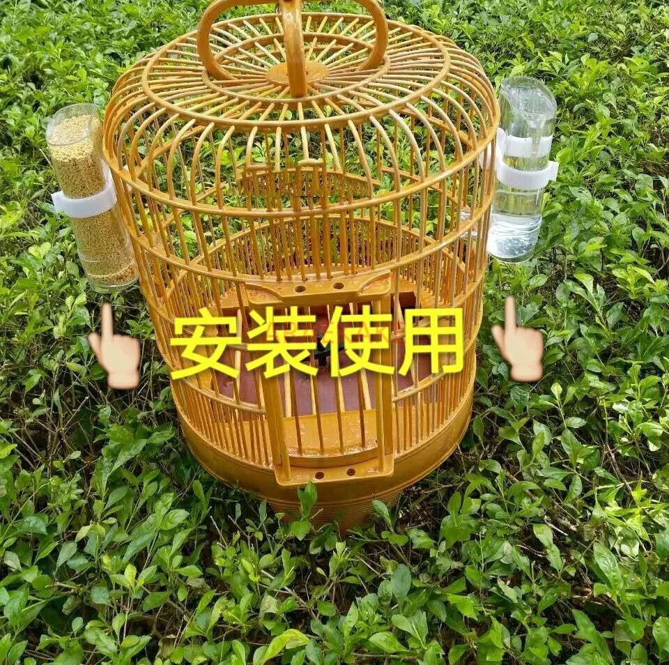 2PCS Automatic water dispenser for birds, bird pot, cup box, can, food can, birdcage