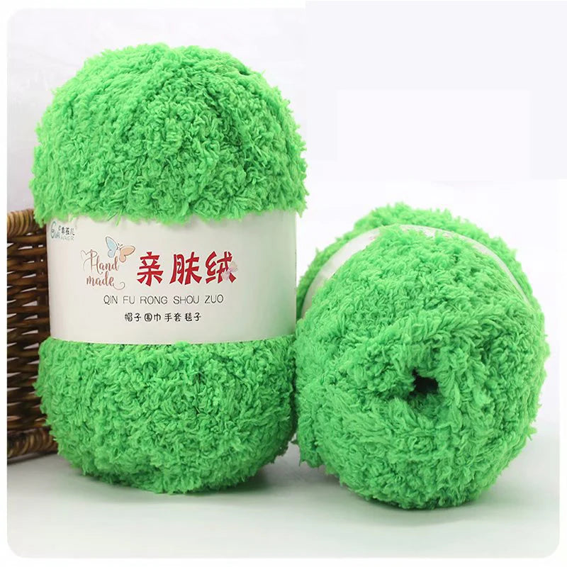 50g/Set Chenille Yarn Soft Coral Velvet for Knitting DIY