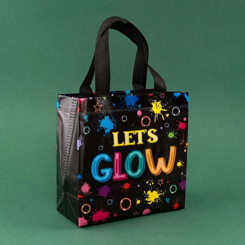 Waterproof Black Non-Woven Fabric Bags Set of 12 or 30 for Clothes Snacks Toys Ideal for Baby Showers Weddings and Party Decorations