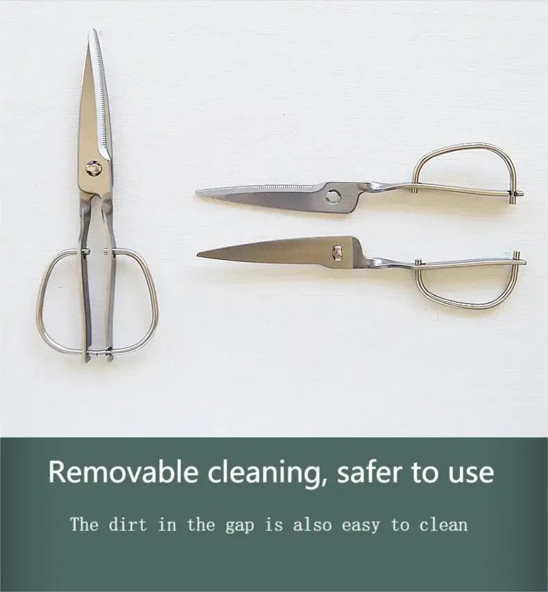 High Quality All Steel Kitchen Scissors with Detachable Stainless Steel Blades Multi Purpose Barbecue and Food Cutting Shears